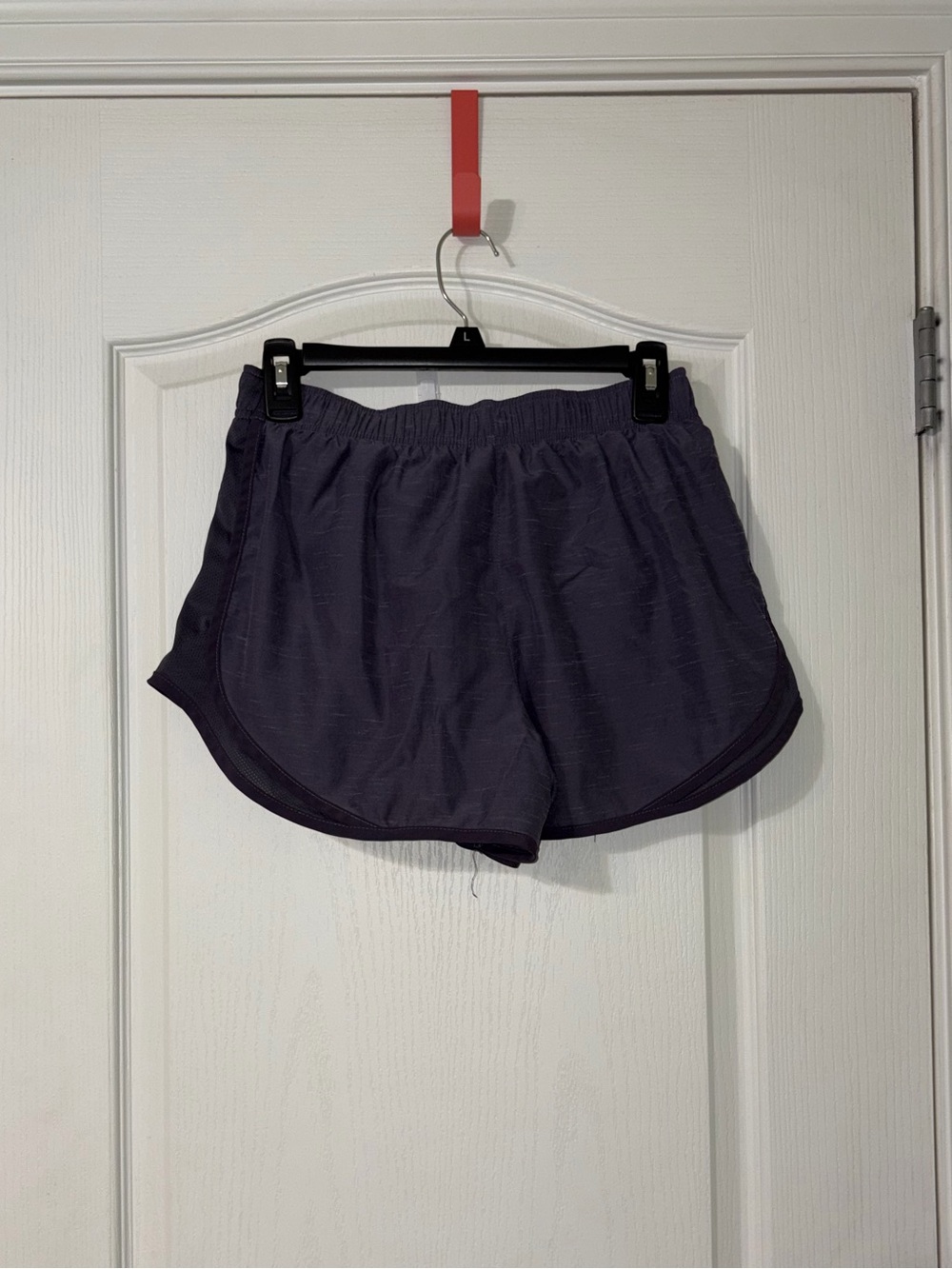 Nike Women's Dark Purple Athletic Shorts - Picture 2 of 3